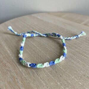 Sapphira Bracelet, anklet, trendy, comfortable, tie, embroidery thread, woven, g